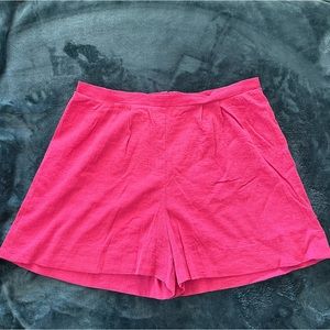 High-rise wide leg shorts